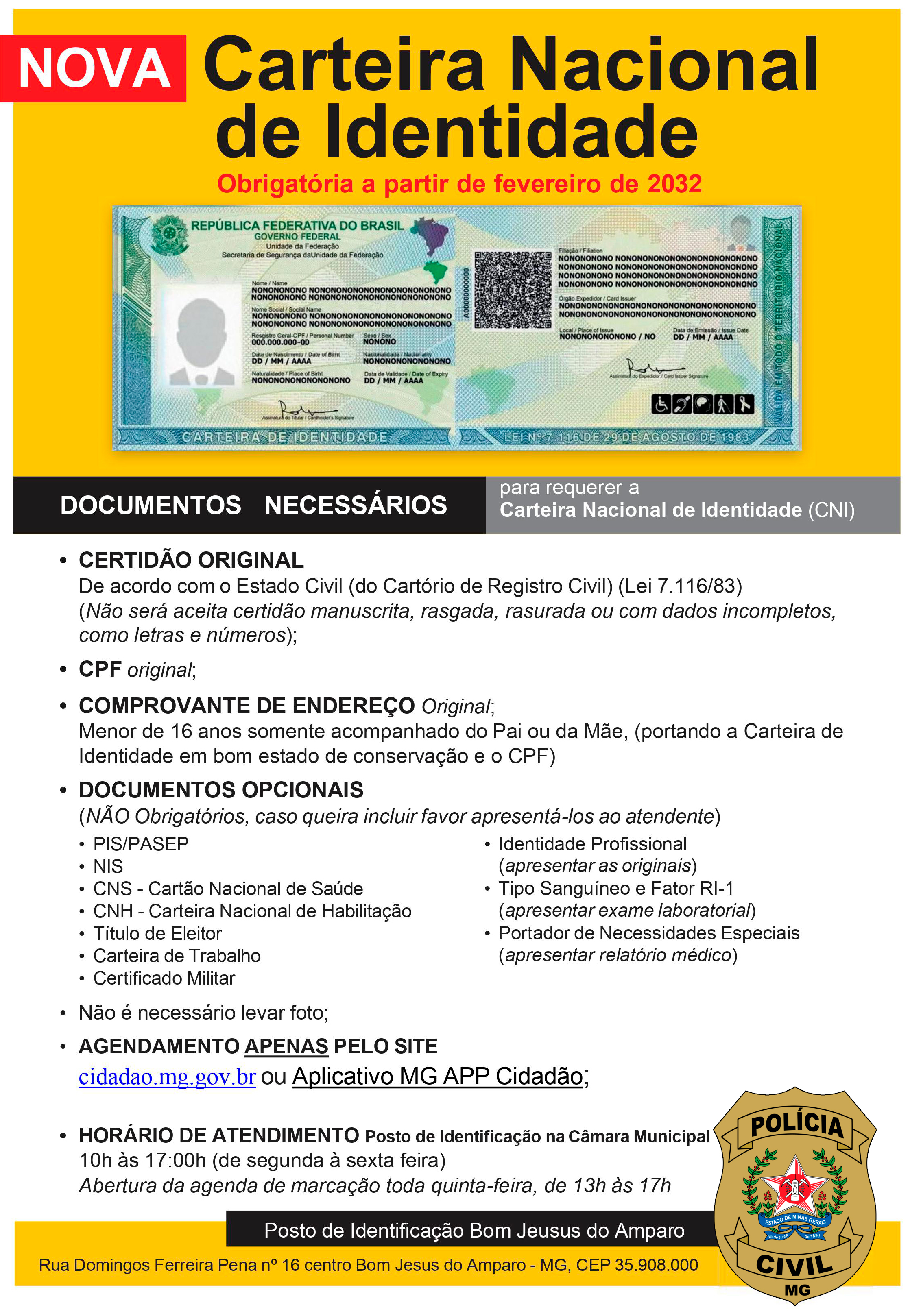 Nova Carteira Nacional de Identidade