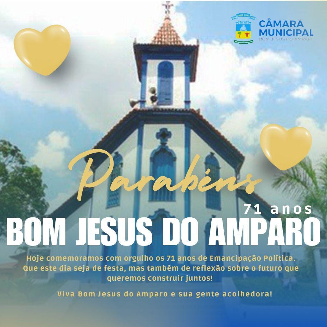 Parabéns Bom Jesus do Amparo