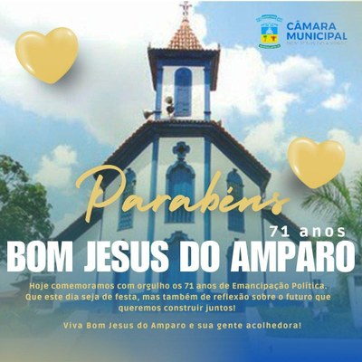 Parabéns Bom Jesus do Amparo